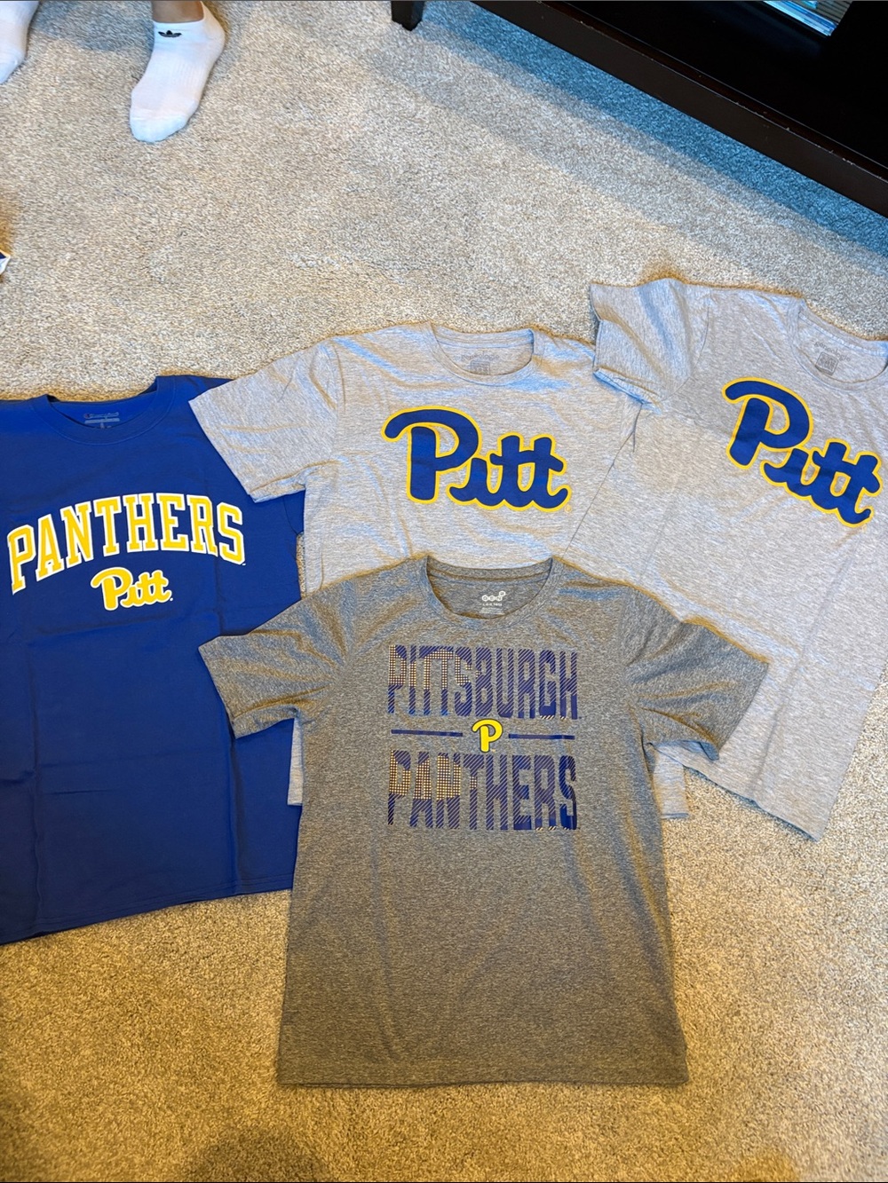 Pittsburgh Panthers T-Shirt Lot of 4 Pitt Mixed Sizes